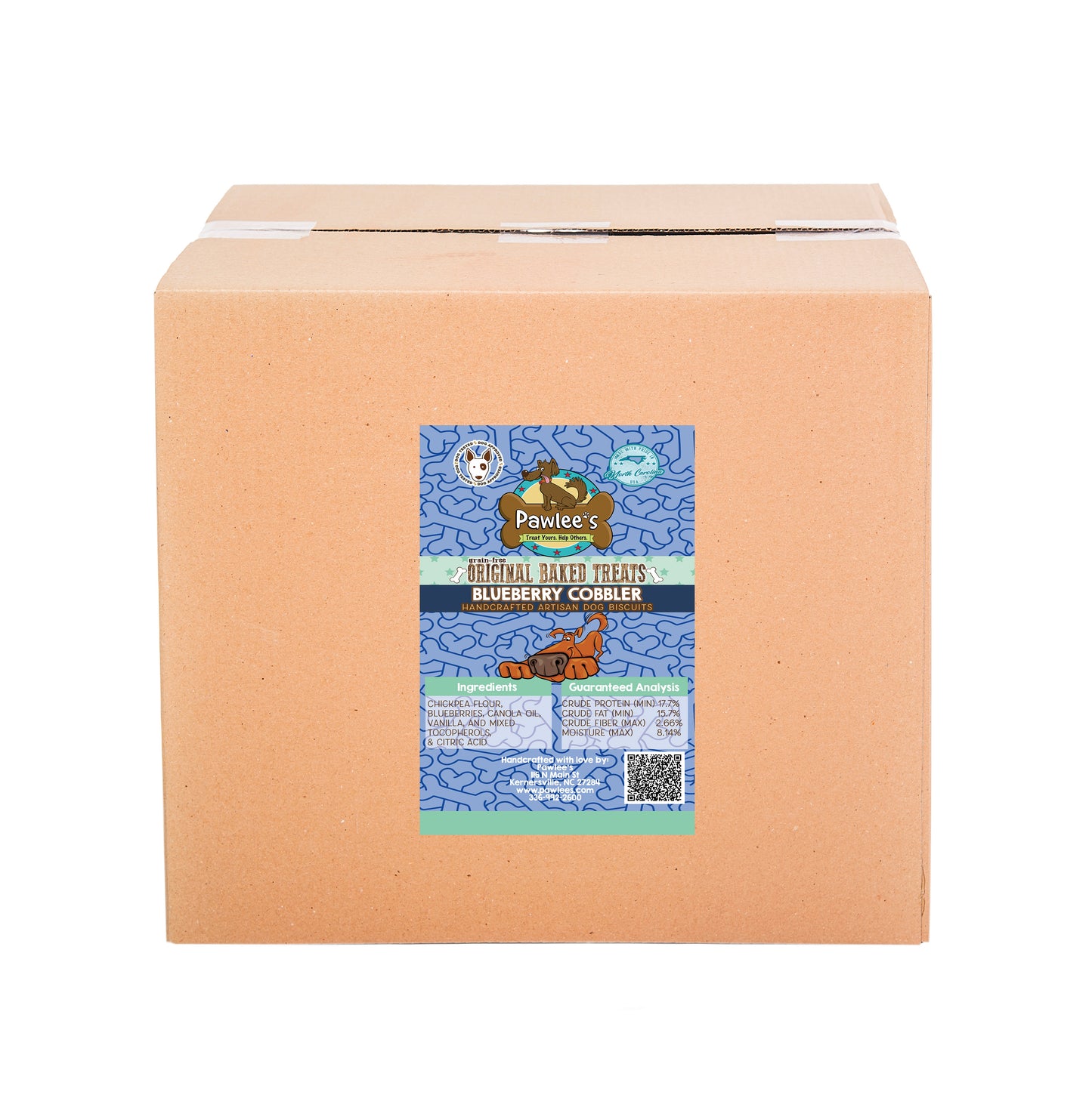 Pawlee's Grain-Free Baked Dog Treats Blueberry Cobbler