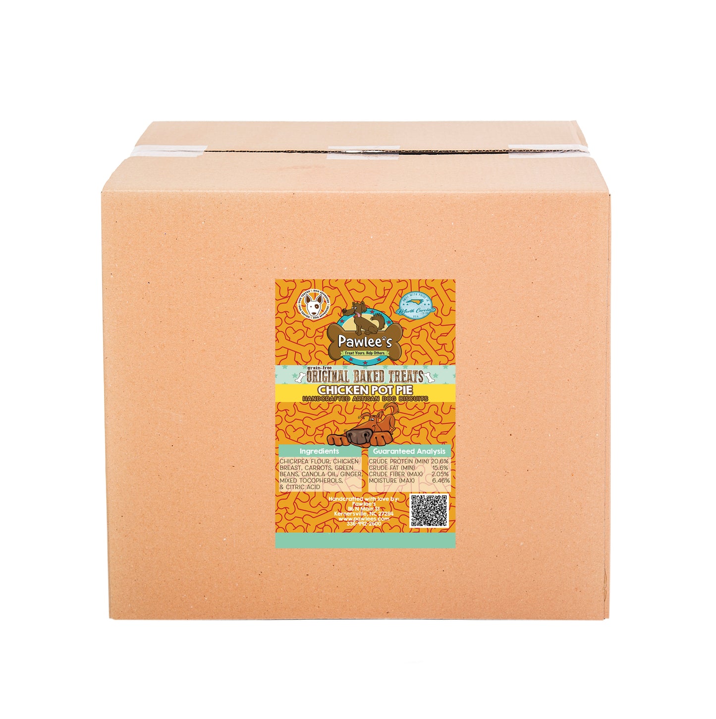 Pawlee's Grain-Free Baked Dog Treats Chicken Pot Pie