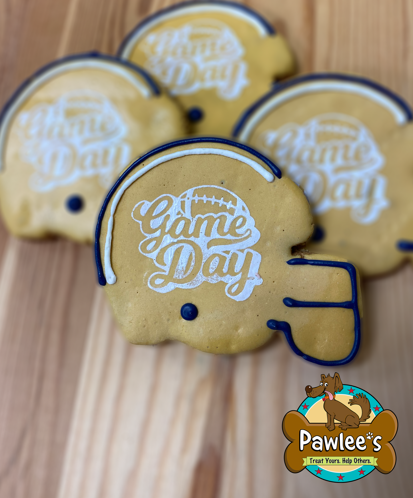 GA Tech Game Day Football Helmet Cookie 10/Pack