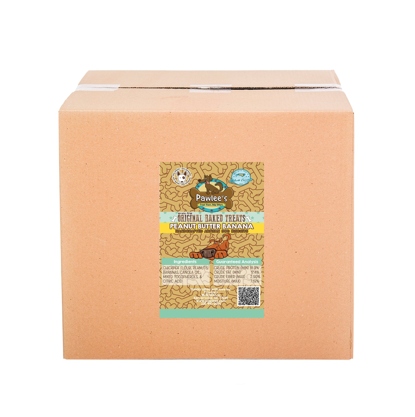 Pawlee's Grain-Free Baked Dog Treats Peanut Butter Banana