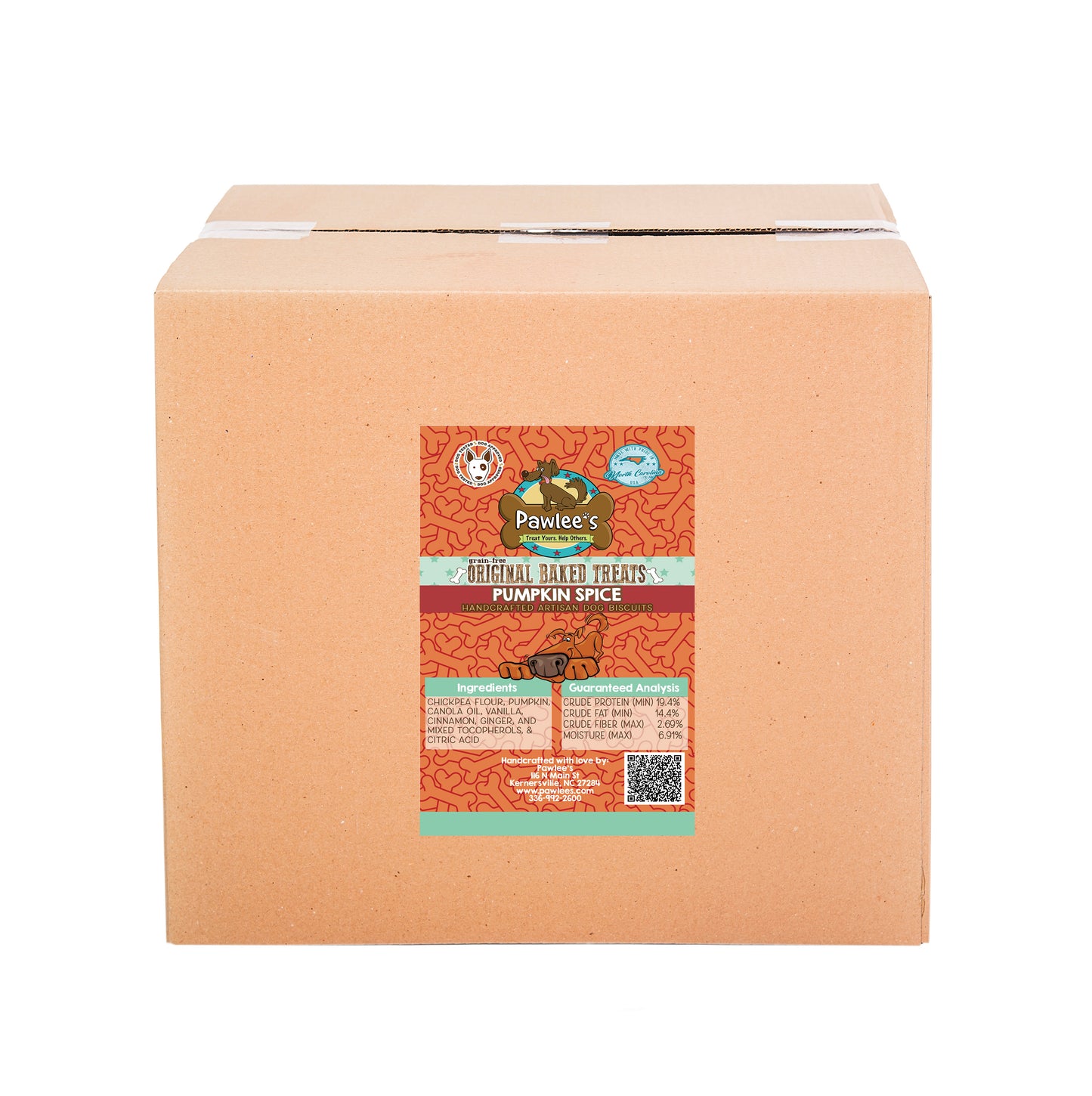 Pawlee's Grain-Free Baked Dog Treats Pumpkin Spice
