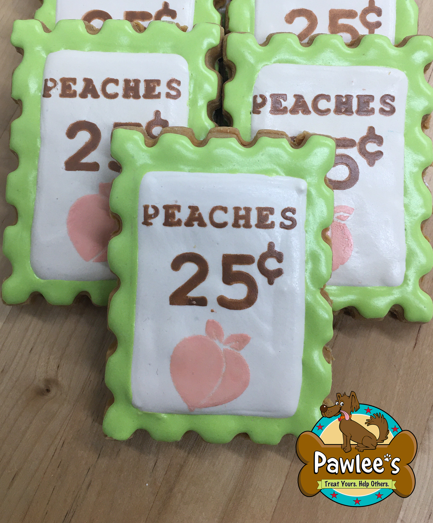 Peach Stamp Cookie 10/Pack