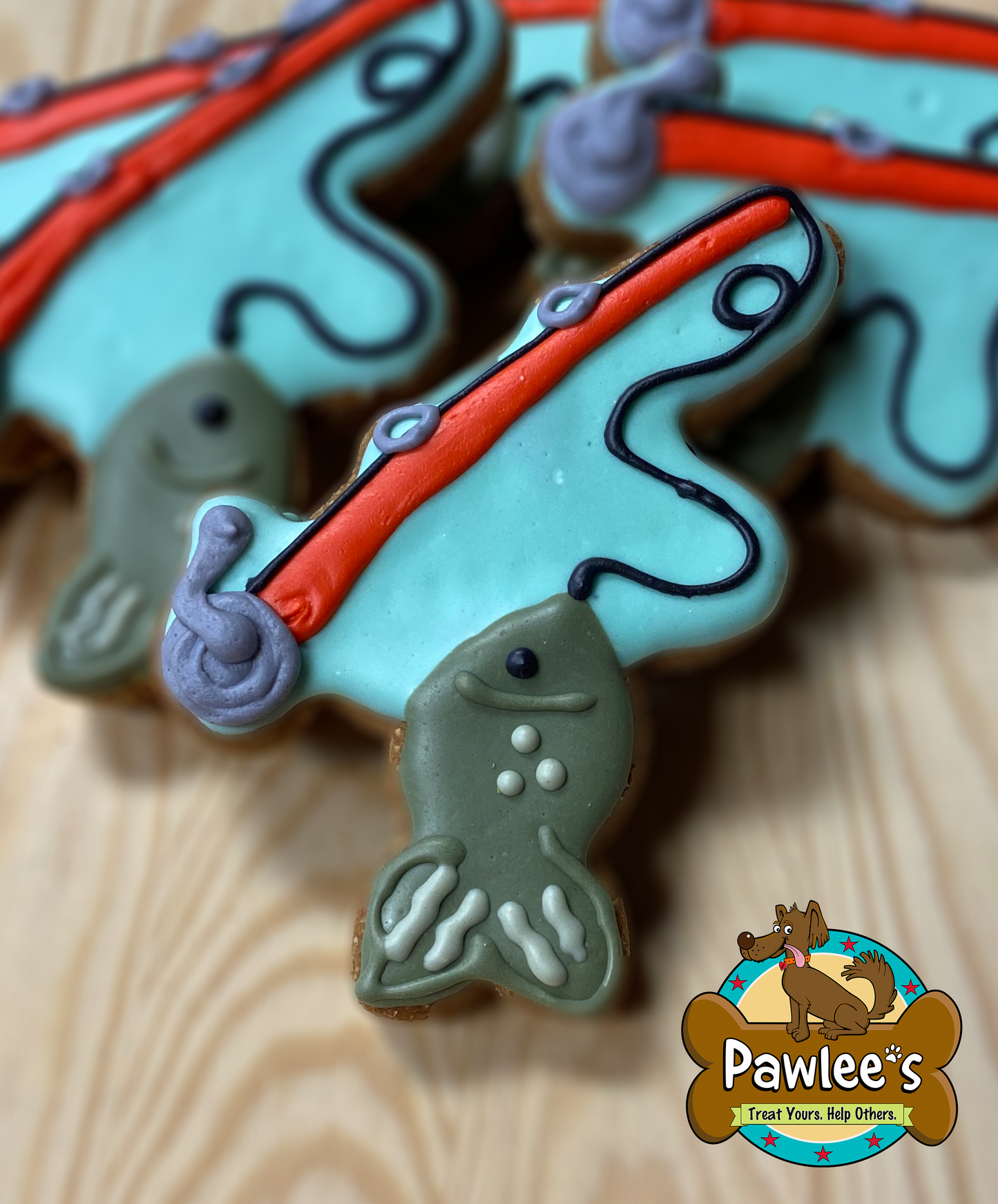 Fishing Rod Cookie 10/Pack