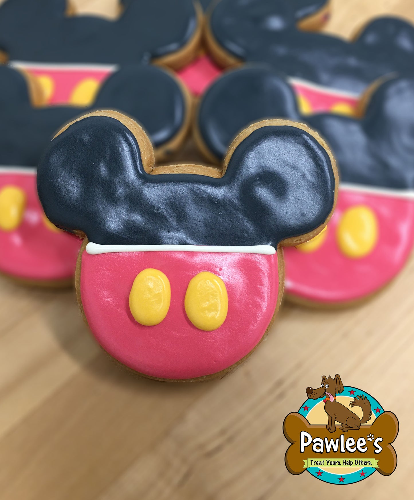 Mouse w/ Buttons Decorated Cookie 10/Pack