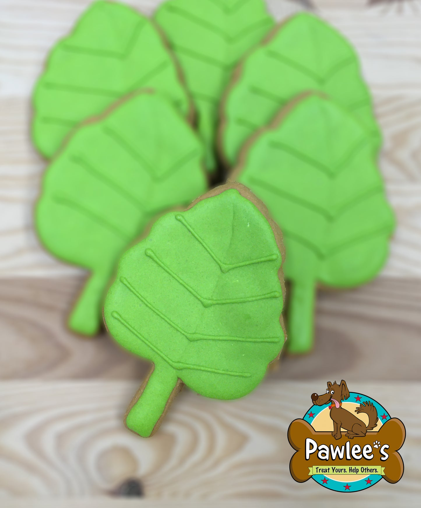 Mit Palmblättern verzierte Kekse, 6 Stück