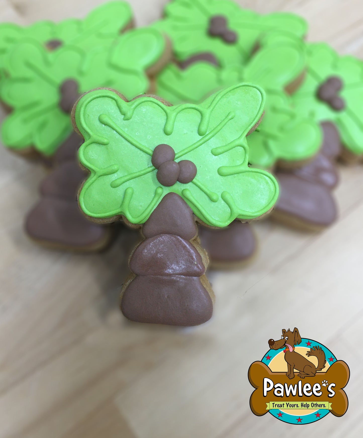 Mit Palmen verzierte Kekse, 6 Stück