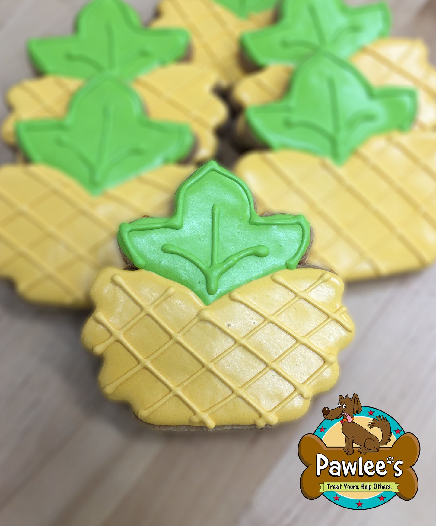 Pineapple Decorated Cookie 10/Pack