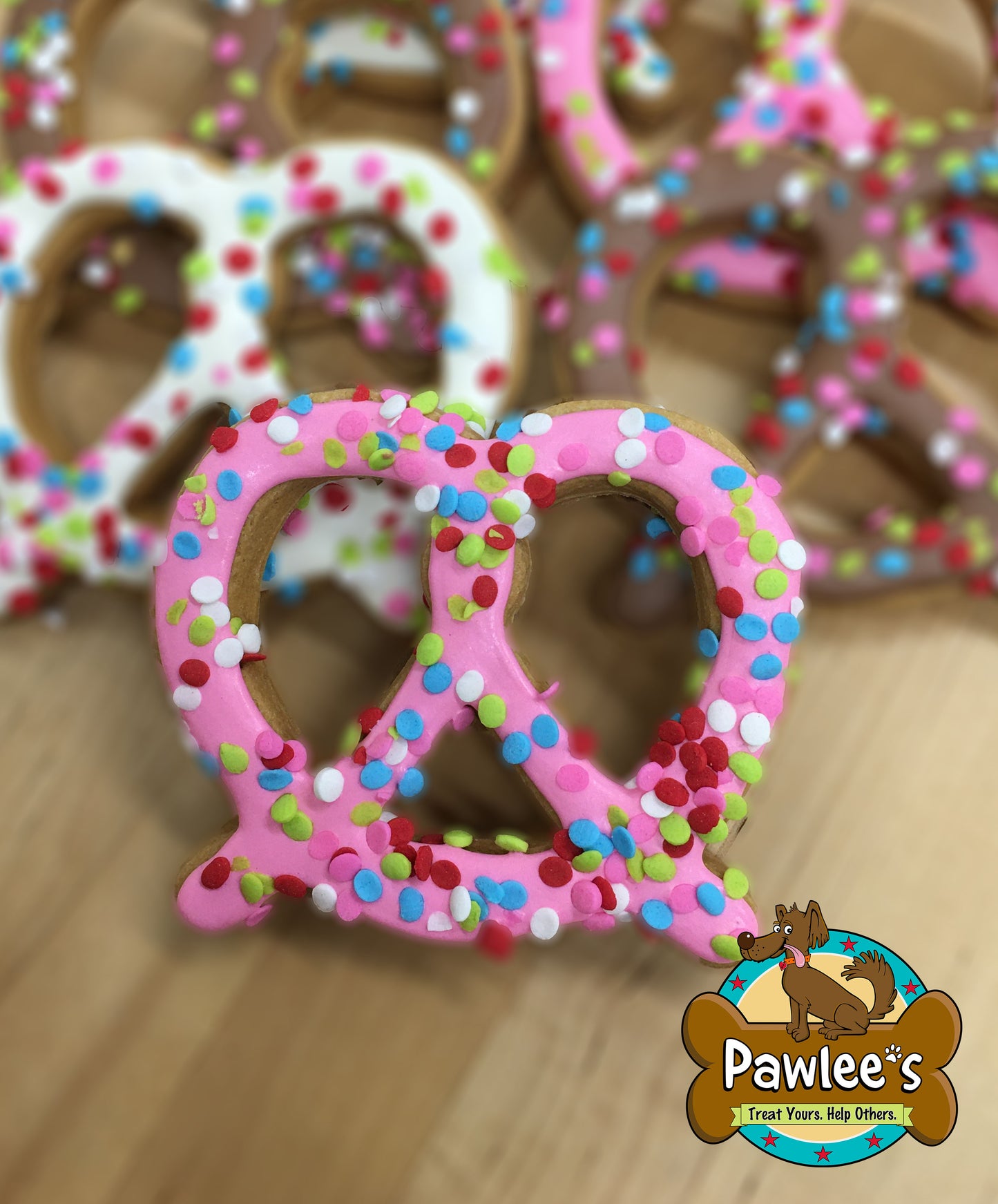 Gourmutt Pretzel Decorated Cookie Assorted 10/Pack