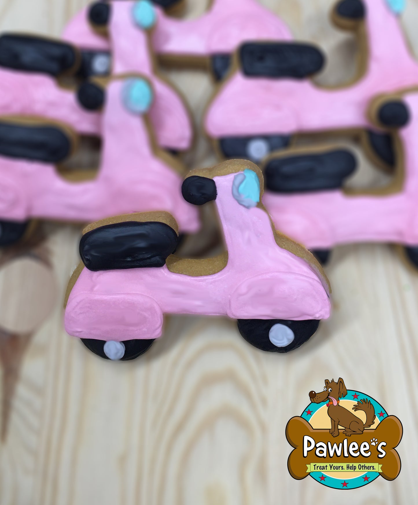 Pink Scooter Cookie 10/Pack