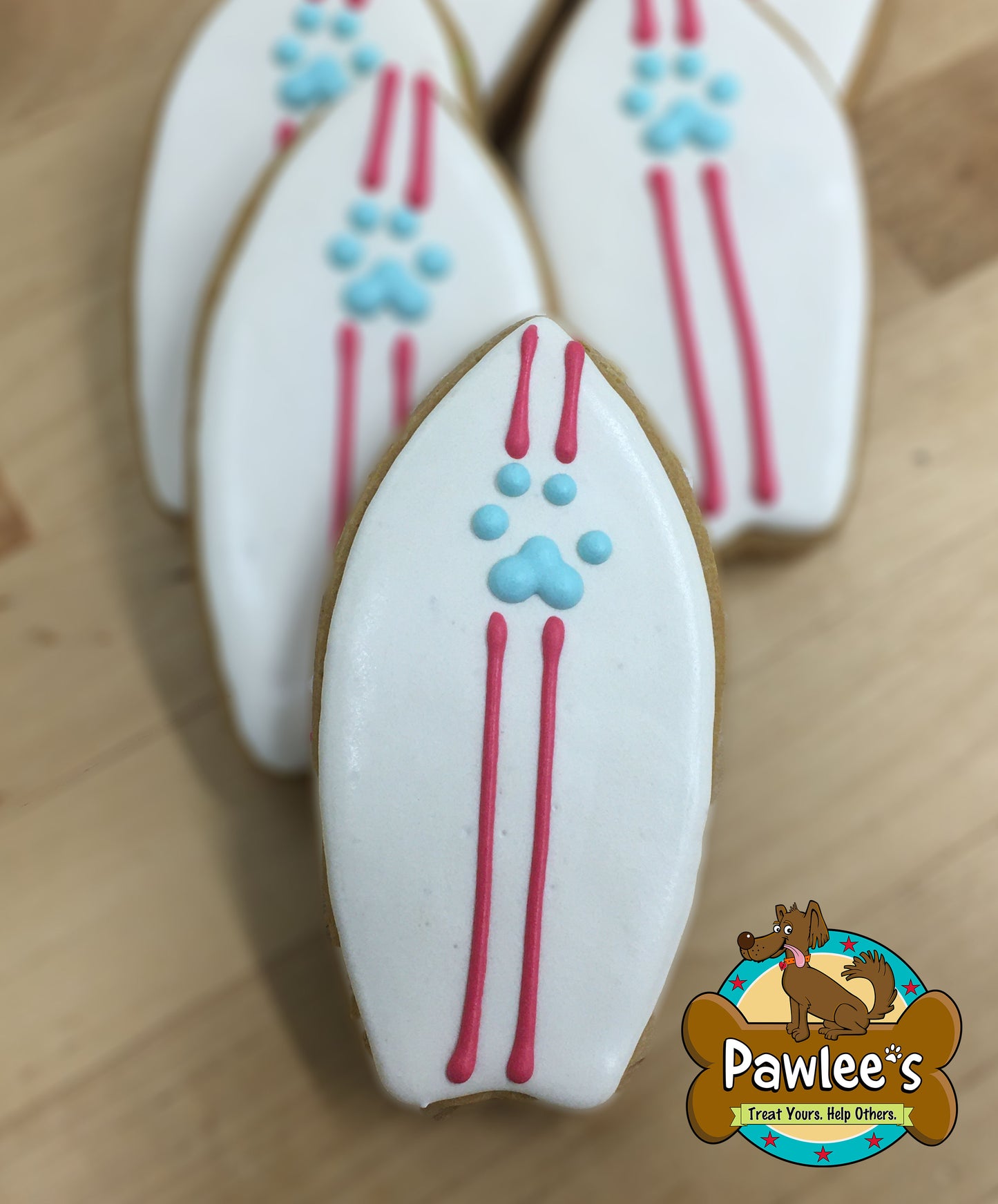 Mit Surfbrett verzierte Kekse, 6 Stück