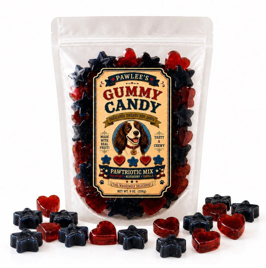 Pawlee’s Gummy Dog Candy - Pawtriotic Mix