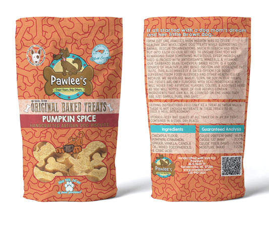 Pawlee's Grain-Free Baked Dog Treats Pumpkin Spice