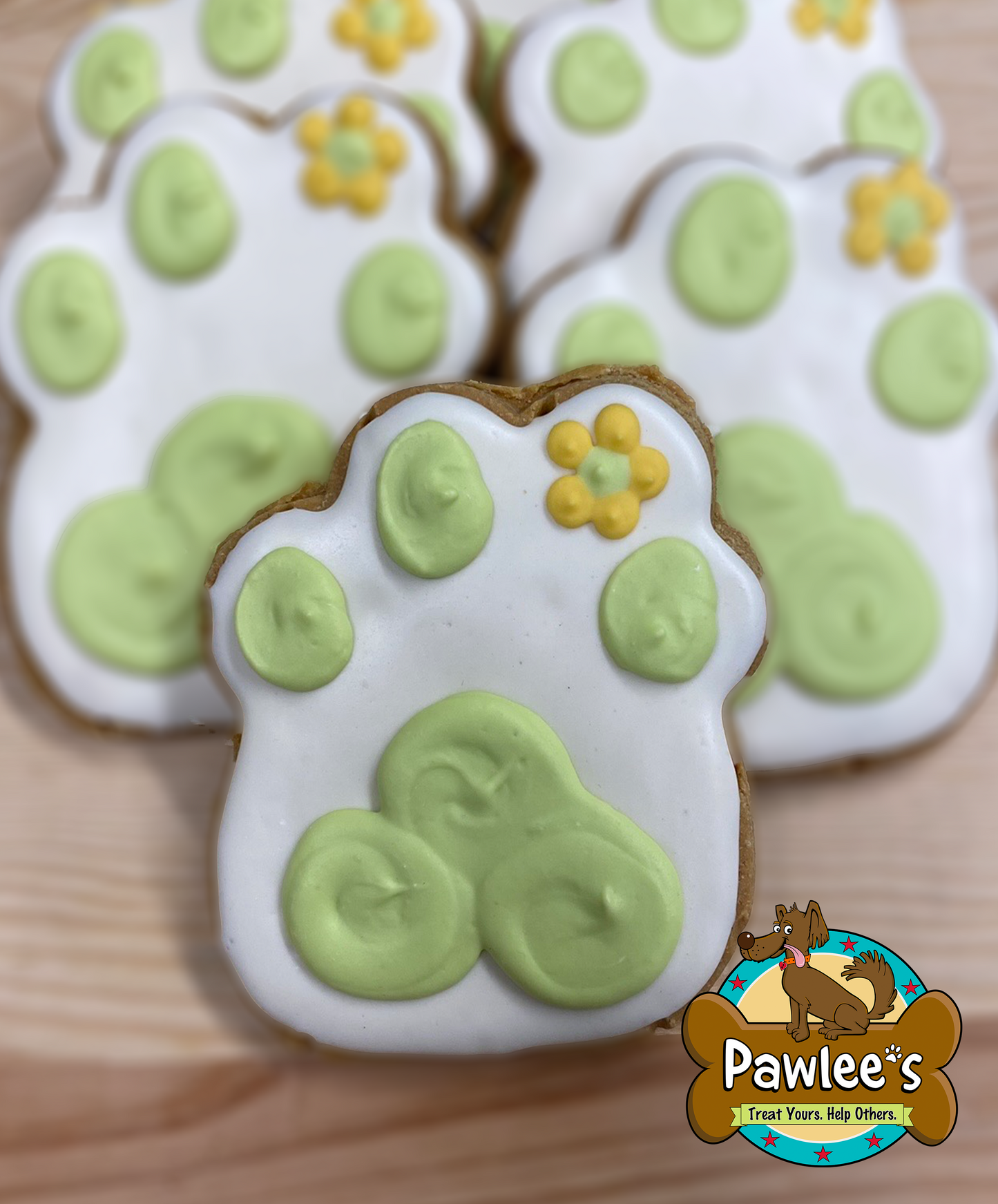 Spring Paw Cookie 4/Pack