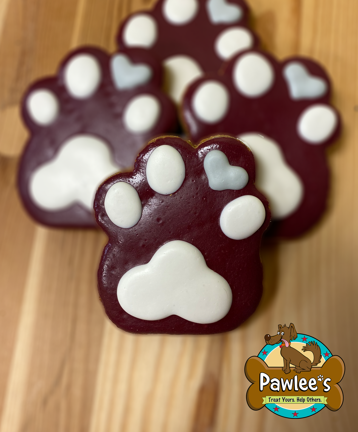 Tamu Paws Texas A&M Themed Love Paw Cookie 10/Pack – Pawlee's Wholesale