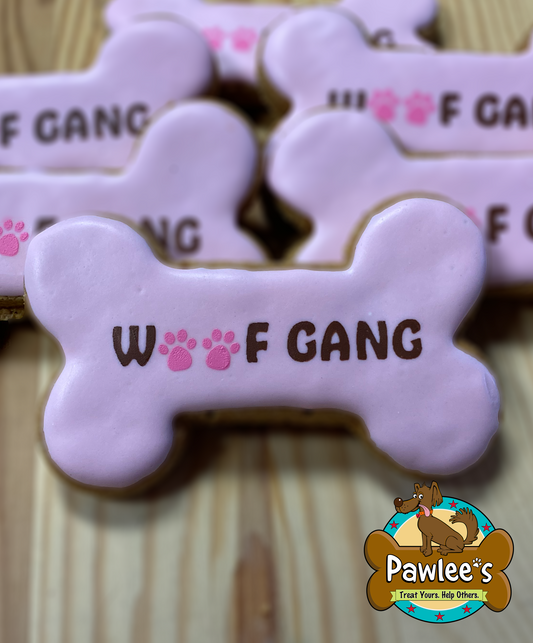 WGB Logo Bone Cookie 5" Powder Pink 10/Pack
