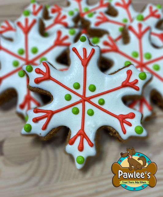 Biscuit flocon de neige de Noël (commande minimum de 6 pièces)