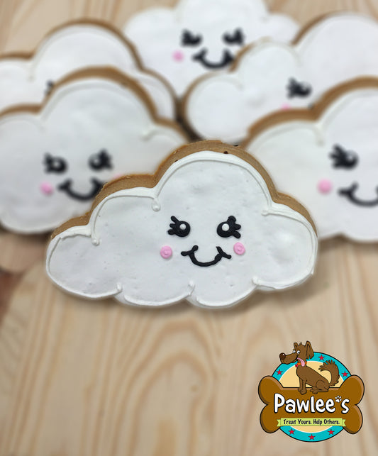 Happy Rain Cloud Cookie 4/Pack
