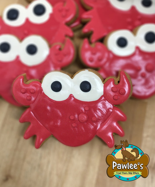 Biscuit décoré de crabe (commande minimum de 6 pièces)