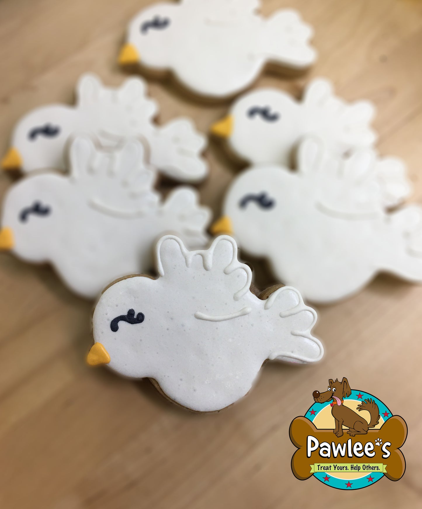 White Dove Cookie 4/Pack