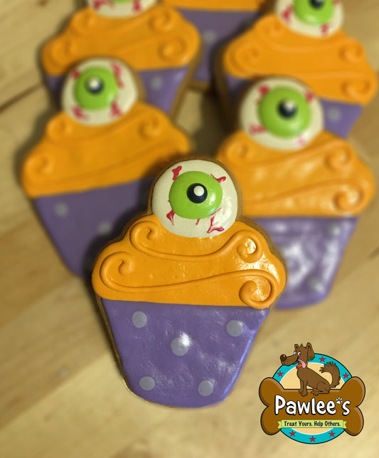 Eyeball Cupcake Cookie 4/Pack