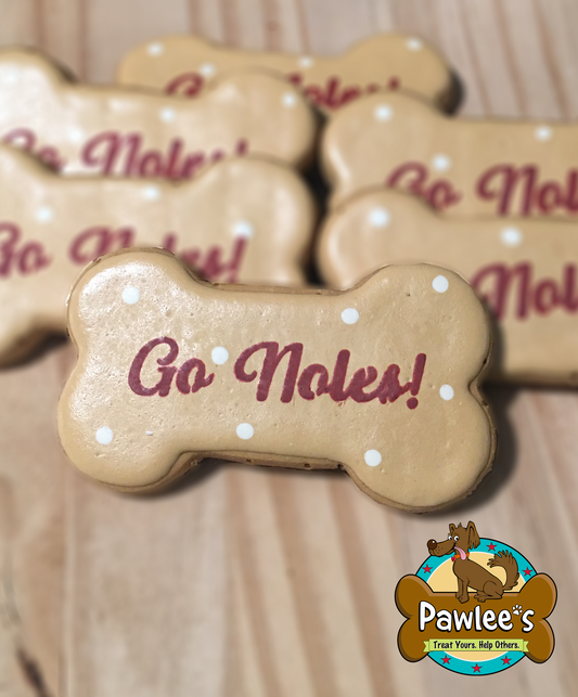 Go Noles! Bone Cookie 4/Pack