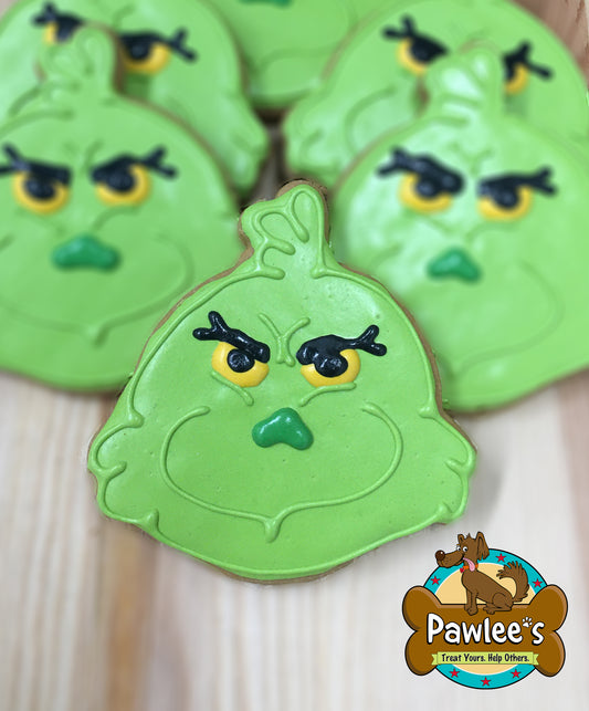Grinch Face Cookie 4/Pack