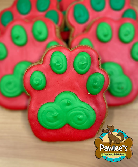 Howliday Paw Cookie 4/Pack
