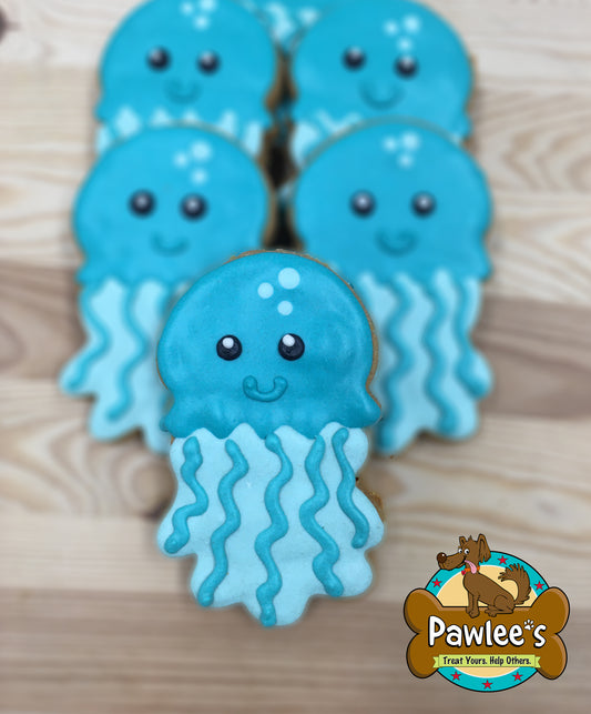 Jellyfish Decorated Cookie 4/Pack