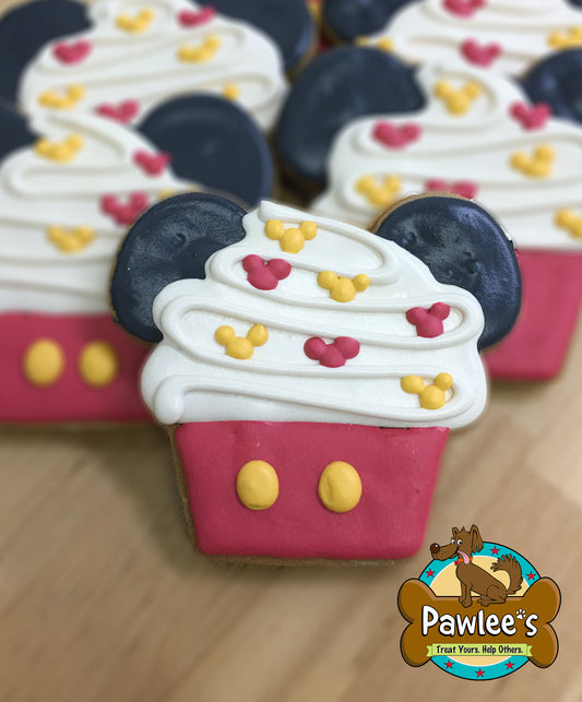 Mouse Cupcake Cookie 4/Pack