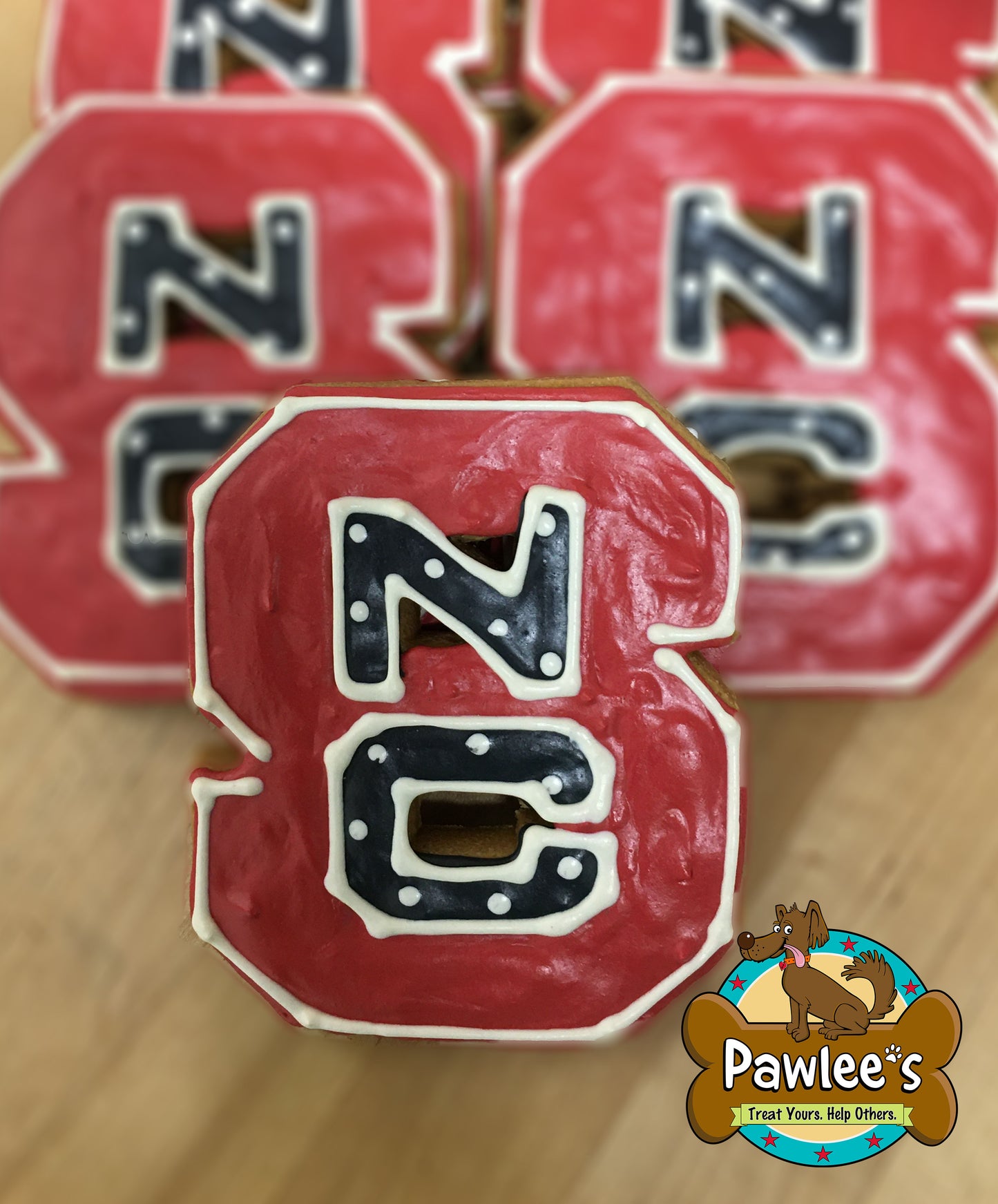 Wolfpack Logo Cookie 4/Pack