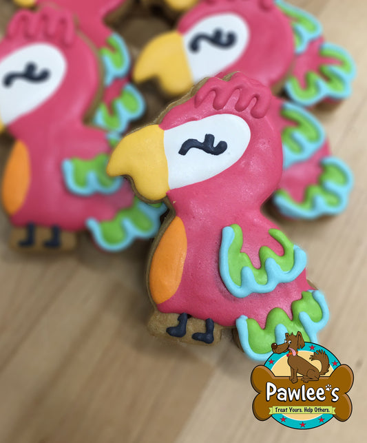 Parrot Decorated Cookie 4/Pack