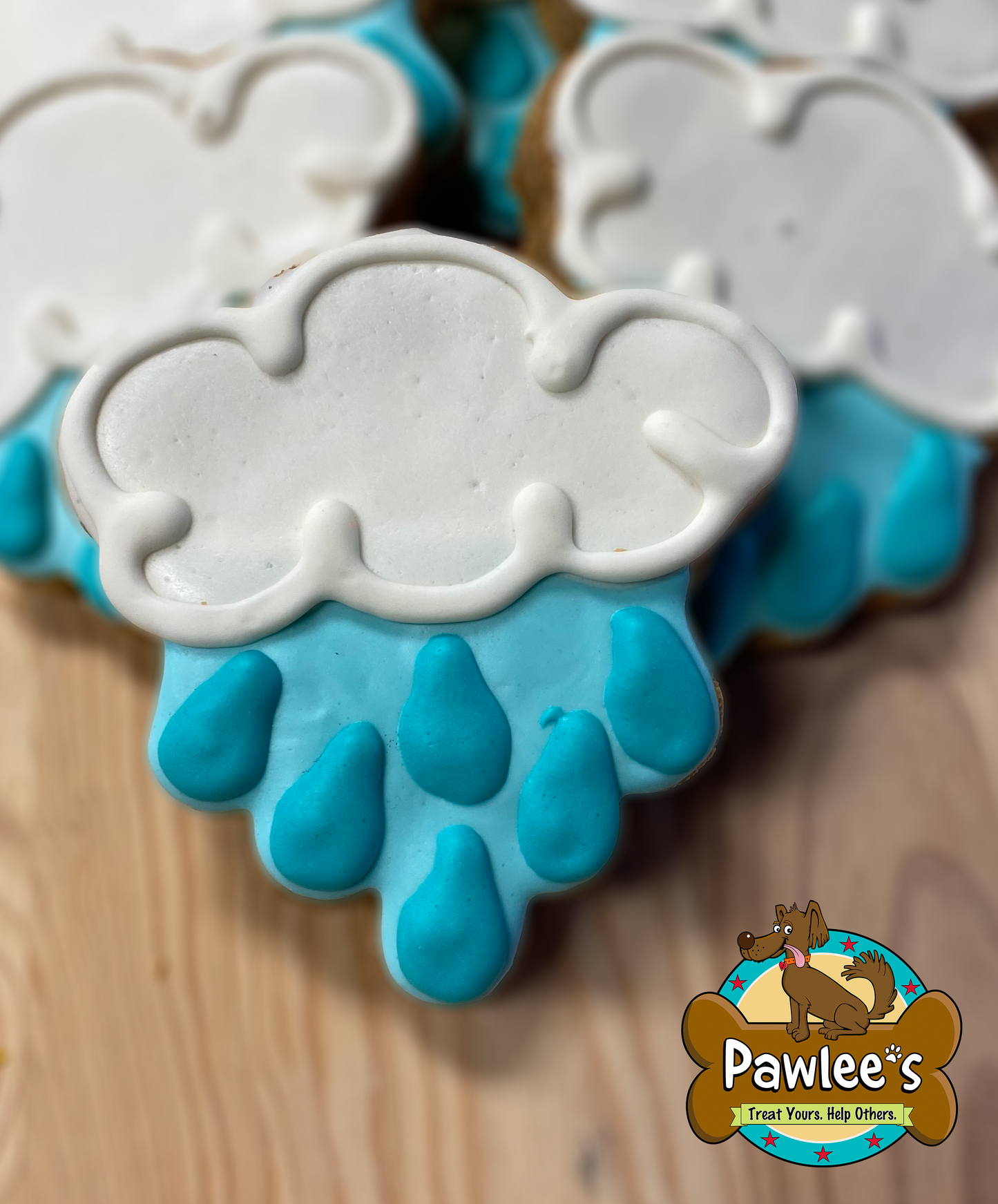 Rain Cloud Cookie 4/Pack