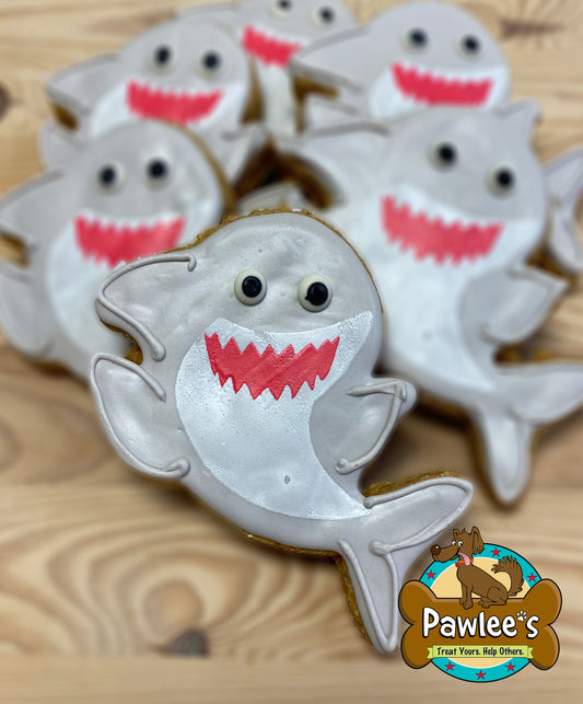 Shark Decorated Cookie 4/Pack
