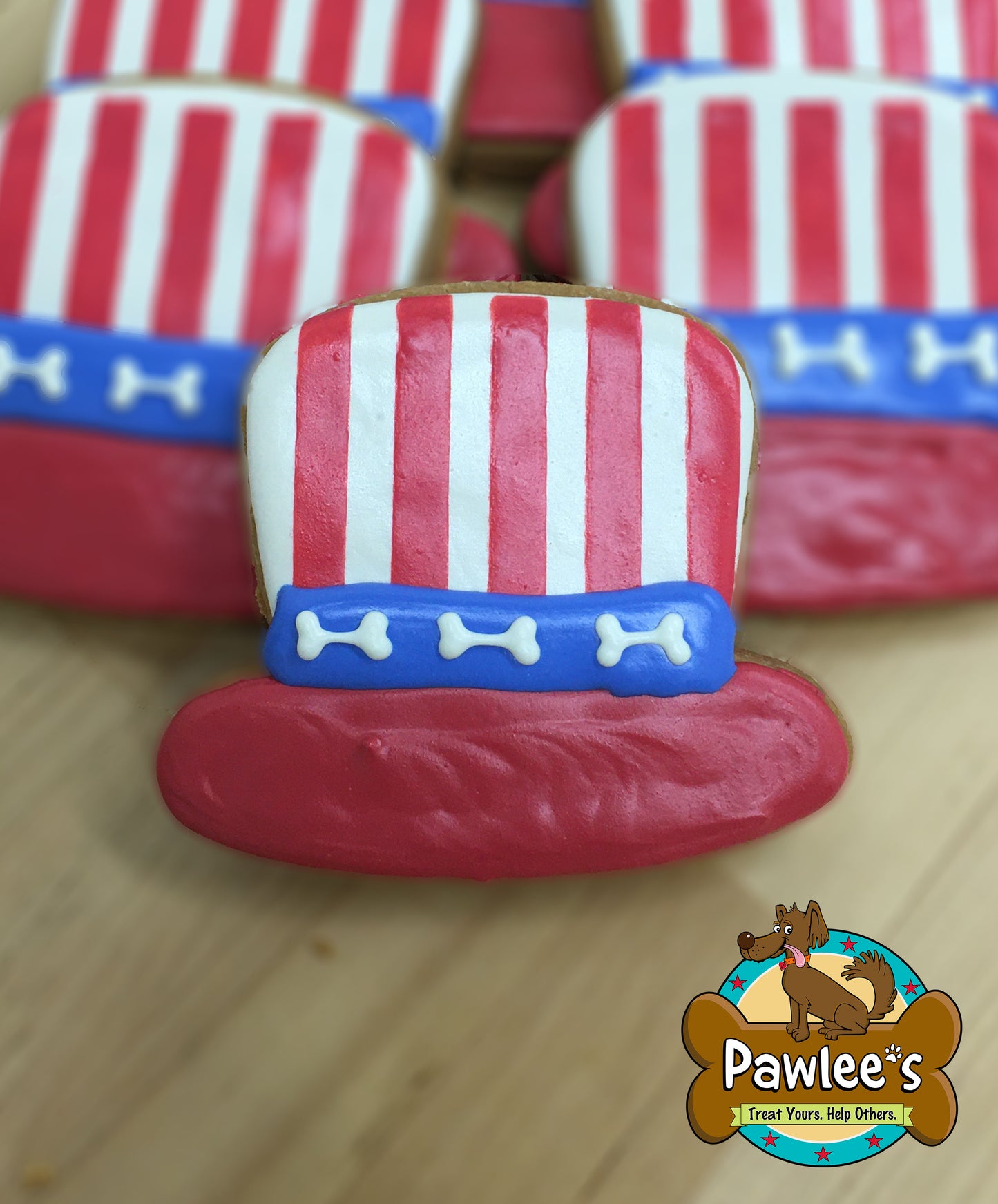 Uncle Sam Hat verzierte Kekse, 6 Stück