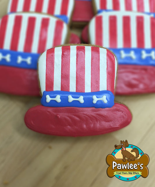 Uncle Sam Hat verzierte Kekse, 6 Stück