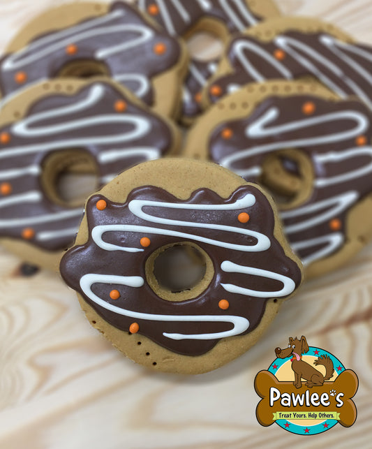Brown Fall Donut Cookie 4/Pack