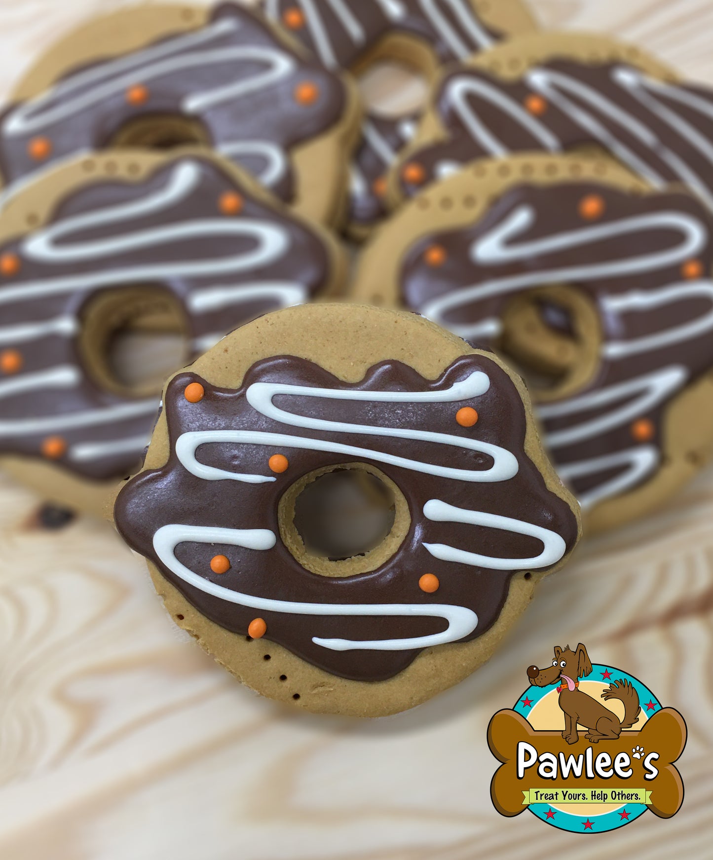 Biscuit beignet d'automne brun (commande minimum 6 pièces)