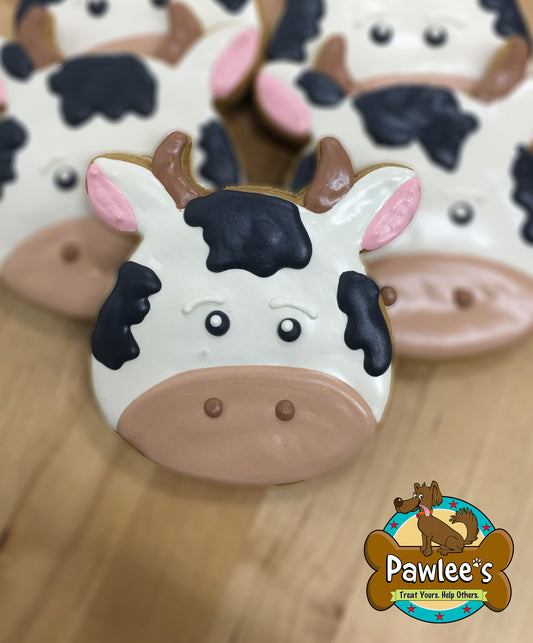 Cow Face Cookie 4/Pack
